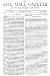 Pall Mall Gazette Tuesday 05 June 1883 Page 1