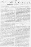Pall Mall Gazette Friday 02 November 1883 Page 1
