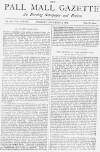 Pall Mall Gazette Tuesday 06 November 1883 Page 1