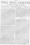 Pall Mall Gazette Thursday 08 November 1883 Page 1