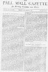Pall Mall Gazette Friday 09 November 1883 Page 1