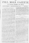 Pall Mall Gazette Saturday 10 November 1883 Page 1