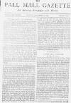 Pall Mall Gazette Monday 12 November 1883 Page 1
