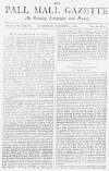 Pall Mall Gazette Wednesday 14 November 1883 Page 1
