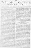 Pall Mall Gazette Wednesday 21 November 1883 Page 1