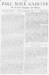 Pall Mall Gazette Tuesday 27 November 1883 Page 1