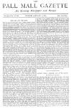 Pall Mall Gazette Friday 20 June 1884 Page 1