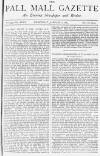 Pall Mall Gazette Wednesday 02 January 1884 Page 1