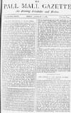 Pall Mall Gazette Friday 11 January 1884 Page 1