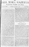 Pall Mall Gazette Saturday 12 January 1884 Page 1