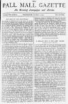 Pall Mall Gazette Wednesday 05 March 1884 Page 1