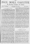 Pall Mall Gazette Thursday 22 May 1884 Page 1