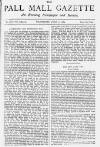 Pall Mall Gazette Wednesday 11 June 1884 Page 1