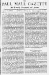 Pall Mall Gazette Saturday 14 June 1884 Page 1