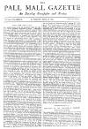 Pall Mall Gazette Saturday 28 June 1884 Page 1