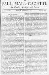 Pall Mall Gazette Tuesday 23 September 1884 Page 1