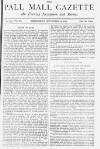 Pall Mall Gazette Wednesday 24 September 1884 Page 1