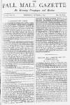 Pall Mall Gazette Thursday 09 October 1884 Page 1