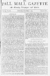 Pall Mall Gazette Monday 01 December 1884 Page 1