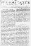 Pall Mall Gazette Tuesday 09 December 1884 Page 1