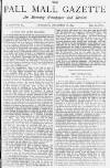 Pall Mall Gazette Thursday 18 December 1884 Page 1
