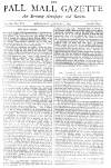 Pall Mall Gazette Wednesday 07 January 1885 Page 1