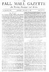 Pall Mall Gazette Monday 12 January 1885 Page 1