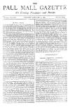 Pall Mall Gazette Tuesday 27 January 1885 Page 1