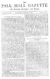 Pall Mall Gazette Wednesday 28 January 1885 Page 1