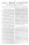 Pall Mall Gazette Friday 30 January 1885 Page 1