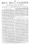 Pall Mall Gazette Thursday 05 February 1885 Page 1