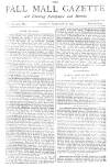 Pall Mall Gazette Tuesday 17 February 1885 Page 1