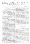 Pall Mall Gazette Saturday 21 February 1885 Page 1