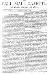 Pall Mall Gazette Tuesday 03 March 1885 Page 1