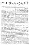 Pall Mall Gazette Monday 09 March 1885 Page 1
