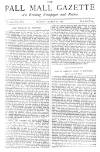 Pall Mall Gazette Tuesday 10 March 1885 Page 1