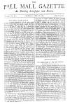 Pall Mall Gazette Thursday 16 April 1885 Page 1