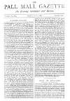 Pall Mall Gazette Friday 01 May 1885 Page 1