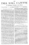 Pall Mall Gazette Wednesday 13 May 1885 Page 1