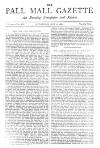 Pall Mall Gazette Wednesday 27 May 1885 Page 1