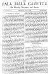Pall Mall Gazette Saturday 06 June 1885 Page 1