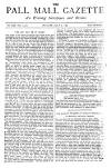 Pall Mall Gazette Monday 06 July 1885 Page 1