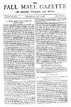 Pall Mall Gazette Wednesday 08 July 1885 Page 1