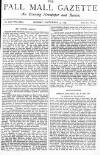 Pall Mall Gazette Monday 14 September 1885 Page 1