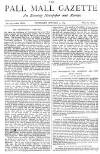 Pall Mall Gazette Thursday 01 October 1885 Page 1