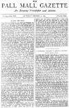 Pall Mall Gazette Saturday 24 October 1885 Page 1
