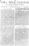 Pall Mall Gazette Thursday 05 November 1885 Page 1