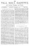 Pall Mall Gazette Wednesday 30 December 1885 Page 1