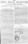 Pall Mall Gazette Saturday 02 January 1886 Page 1