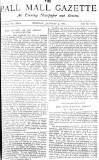 Pall Mall Gazette Tuesday 05 January 1886 Page 1